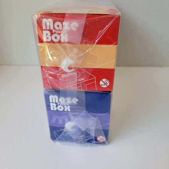 NEW Set of 6 Maze Puzzle Box Piggy Bank Reusable Money Cash Gift in 6 colors - Picture 4 of 9